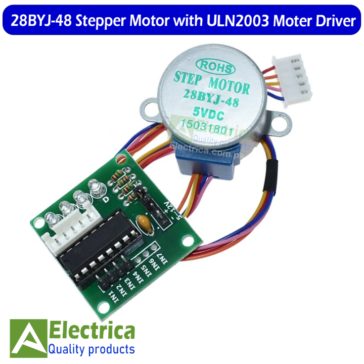 28BYJ-48 Stepper Motor With ULN2003 Motor Driver module for Arduino by Electrica