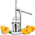 HTS   Heavy Duty Stainless Steel Manual Hand Press Orange Juicer Citrus Squeezer Machine, Professional Lemon Squeezers. 