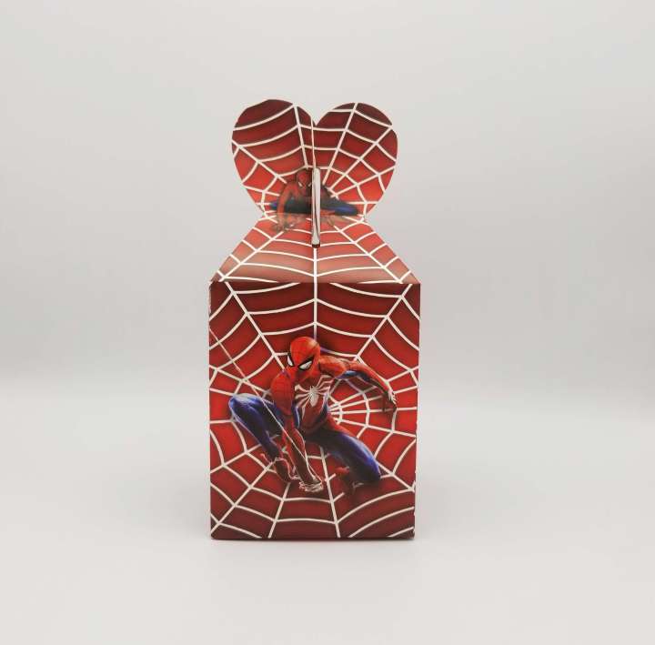SPIDERMAN THEME GOODY BOX - PACK OF 10 GOODY BOX - SPIDERMAN GOODY BOX