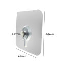 【BestGO】pieping 2/4pcs Non-Trace Photo Frame Hook Seamless Adhesive Hook Waterproof Strong Hole Nail Cross Stitch Wall Painting Hanger. 