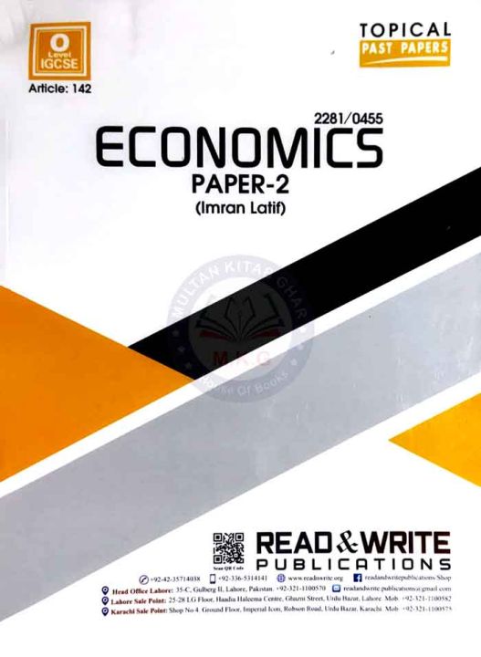 Economics 2281 0455 O Level Paper 2 Topical Past Papers Article 142