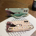 dienya For OPPO F9 Case Whit Wristband New Design Phone Case For Girl Women Thin Pattern Fashion Priness Shockproof Plating Silicone Casing Full Cover SoftCase Protection Cases. 