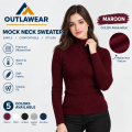 Mock Neck Highnecks | Ribbed Knit Full Sleeve Winter Wear | OUTLAWEAR. 