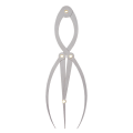 NCANRUI 1 Pcs Mean Calipers Golden Ratio Calipers Stainless Steel Eyebrow Ruler 1:1.618 Measure Tool for Tattoo Makeup. 