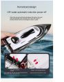 HJ806B Electric RC Boat 35KM/H 200m High Speed 2.4GHz Remote Control Large Speedboat Remote Controlled Toy Big Size Water Cooled Rechargeable Battery - Black Version. 