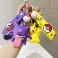 New Style Pokemon Keychain Anime Cute Pikachu Gengar Figure Fashion Keyring Jewelry Pendent Car Key Accessories Doll Toys Gifts. 