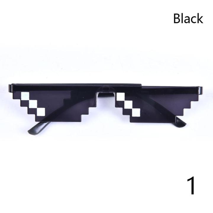 Thug Life Attitude Sunglasses 8 Bit Pixel Deal With IT Unisex Glass Eyewear New