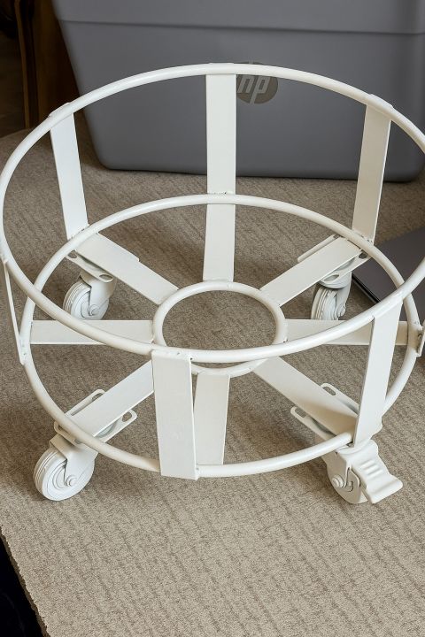 Heavy Duty Gas Cylinder Trolley – Iron Stand Caddy with 4 Wheels | 80KG ...