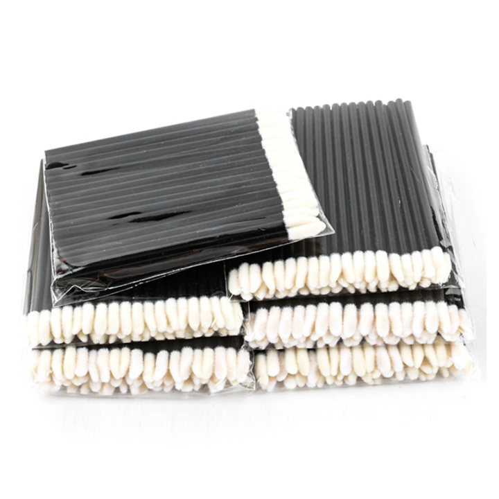 100PCS Portable Lip Brush Disposable Lipstick Brush Black Beauty Makeup Tools Portable