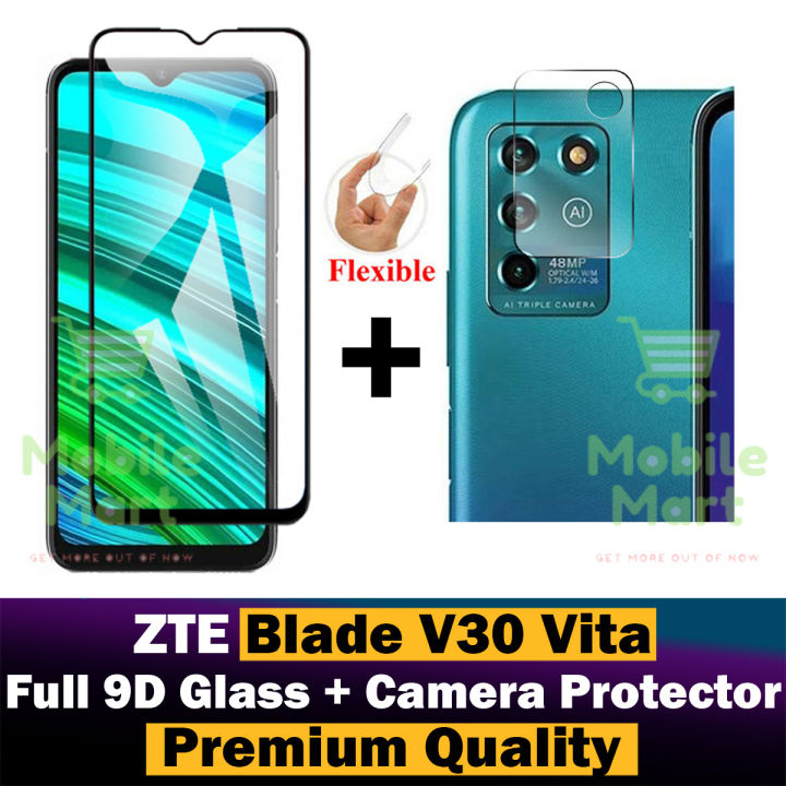 ZTE Blade V30 Vita Glass Protector 5D|10D|11D|21D|9D Glass Full Coverage + Back Rear Camera Protector 9H Gorilla Flexible Protection For ZTE Blade V30 Vita