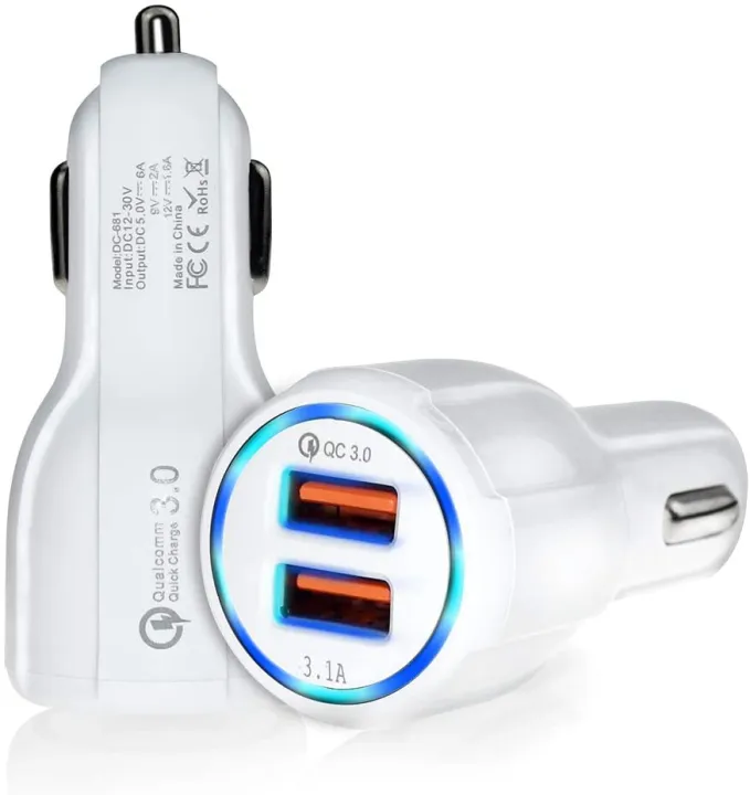 Samsung%20original%20Car%20Fast%20Charger%203.0/3.1%20Fast%20charging%20Adopter%20with%20blue%20Lights,%20car%20charging%20Spot%20Model%20:%20DC%20-%20681%20-%20Image%204