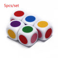 HELLOBBY Family High Quality 5Pcs/Lot Board Game for Kids Table Games 16 mm Dices Six Sided White Color Cube Dice. 