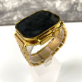 New Apple Logo Ultra Gold 24K Gold Edition-Full Screen Smart Watch/Bluetooth Calling/NFC/Real Turnbuckle Design. 