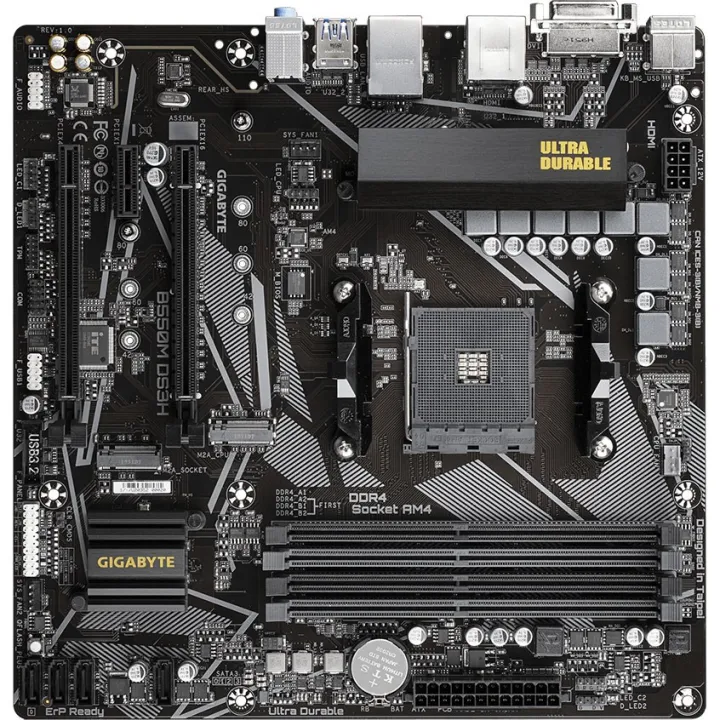 Gigabyte%20B550M%20DS3H%20Motherboard%20AMD%20Ryzen%20AM4%20Socket%20-%20Rev%201.3%20-%20Image%202