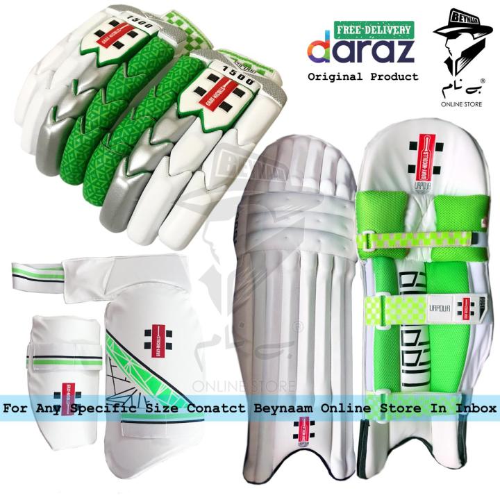 vapour Babar Azam Batting Gloves , Leg Batting Pads and Double Thigh Pads Vapour Edition By Beynaam Online Store