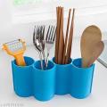 Multipurpose Cutlery Box - Kitchen Accessories Modern Spoon Stand Holder - Dinnerware Plastic Spoon Rest Fork Stand Knife Box - 5 Section Cutlery Holder Plastic Stand. 