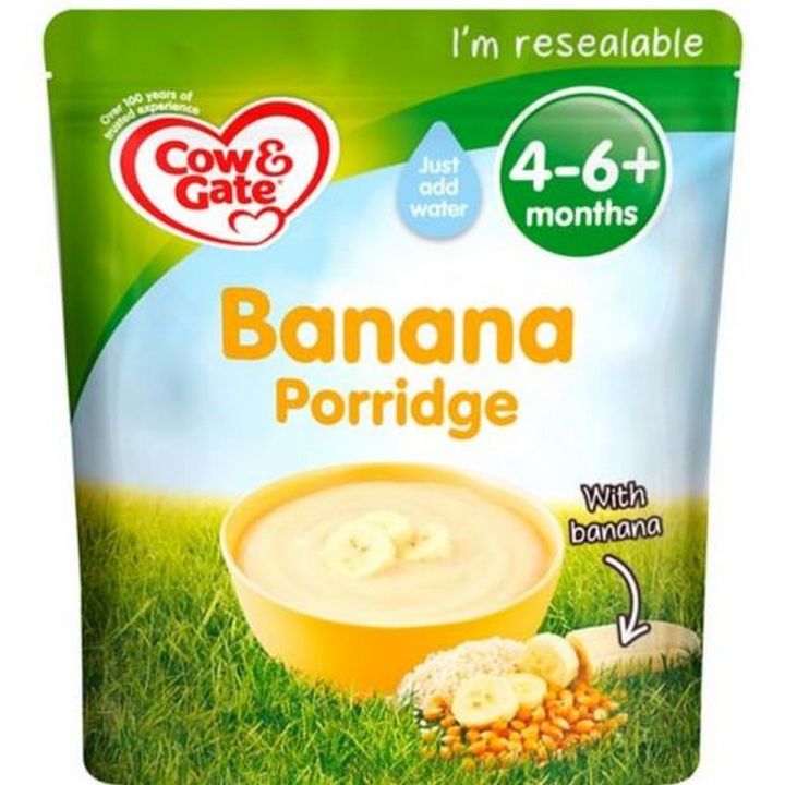 Cow and Gate Banana Porridge Baby Cereal 125g