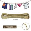 Heavy Duty Wet Cloth Laundry Rope PVC Coated Metal Cloth Drying Wire – 20 metres. 