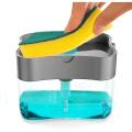 Soap Dispenser Push-Out Liquid Dispenser Kitchen Dishwashing Brush Scouring Pad Detergent Automatic Dispenser. 