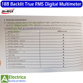 Winapex Digital Multimeter 18b True Tester Rms Ac Dc Volt Amp Ohm Capacitance Led Diode Frequency Meter Test 5999 Backlight Counts by electrica. 
