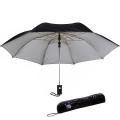 Small Portable Umbrella for Sun & Rain Lightweight Compact Suit with purse and open with button Designed for boys , girls kids, men. 