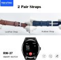 RW37 HainoTeko Germany SmartWatch Buds With Large Screen Round Shape AMOLED Display. 