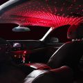 Universal Car Usb Led Roof Projection Atmosphere Star Light Interior Decorative Lamp Adjustable Roof Ambient Laser Light RED. 