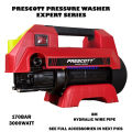 PRESCOTT PRESSURE WASHER , 170 BAR, 3000 WATT, SELF SUCTION MOTOR, CAR WASHER, AUTO STOP, EXPERT SERIES. 