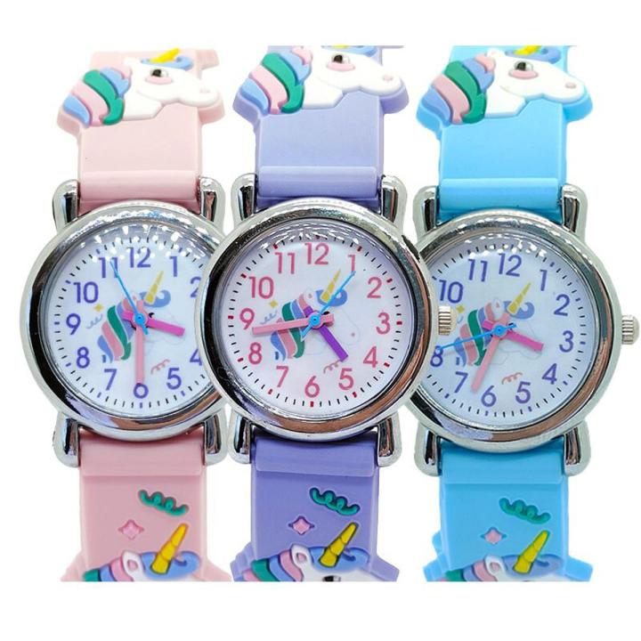 High Quality Unicorn Watch Soft Silicone Strap Kids Watch for Boy Girl Birthday Gift Toy Clock Children's Watches