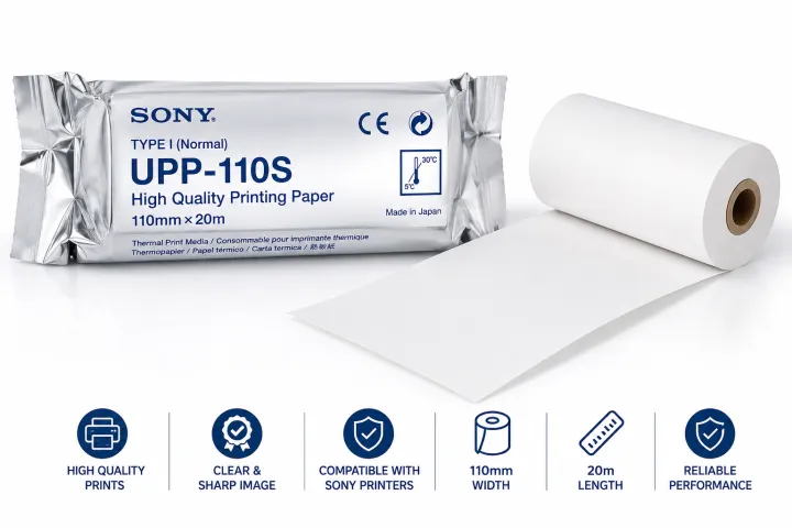 Sony%20UPP-110S%20Ultrasound%20Imaging%20Thermal%20Paper%20Roll%20110mm%20x%2020m%20High-Resolution%20for%20Medical%20Imaging%20Equipment%20-%20Image%206