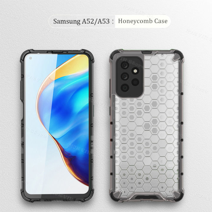 For Samsung Galaxy A52 A52 5G A52S 5G A53 5G Shockproof Honeycomb Heat Dissipation Phone Case Back Cover