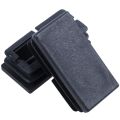 16 Pcs Black Plastic Rectangular Blanking End Caps Inserts 20mm x 40mm. 