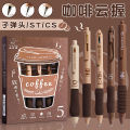 Kaba bear brush question pen special cloud grip high value Japanese ins quick-drying press gel pen European bag ST nib black. 
