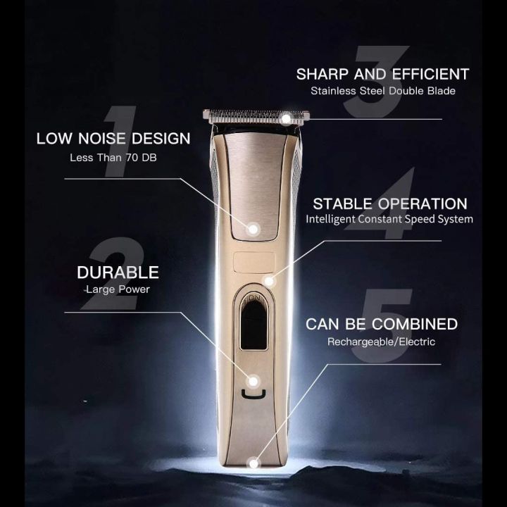 WMARK%20PROFESSIONAL%20Daling%20HTC%20Hair%20Trimmer%20AT-128%20Professional%20Rechargeable%20High%20Quality%2060%20Mins%20Runtime%20Personalized%20Cordless%20Split%20End%20Nose%20Beard%20Cut%20-%20Image%207