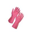 Dishwashing Latex Gloves, Pink Cleaning Gloves for Kitchen and Housework, Large. 