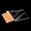 Square Transparent Acrylic Sheets Perspex Plate High Clear for Home DIY Artworks - Pack of 6. 