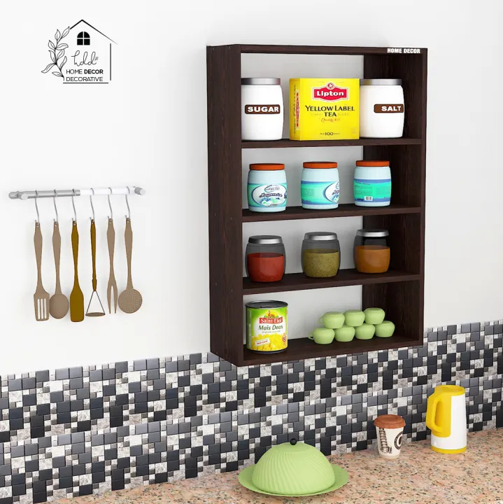 Elegant%20Kitchen%20Display%20Storage%20Rack%20Shelf%20Classic%20Walnut%20Engineered%20Wood%20Open%20Book%20Shelf%20DIY%20(Do-It-Yourself)%20Finish%20Color%20-%20Dark%20Brown%20by%20Home%20D%C3%A9cor%20Decorative%20-%20Image%205
