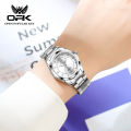 OPK Watch for Women Elegant Small Dial Korean Style Diamond Luminous Stainless Steel Relo 6002. 