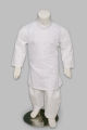 shalwar kameez for boys-Mehndi and Mayon Dresses-Cotton Kurta Shalwar Kameez(WHITE)-with yellow Dupatta-1 YEARS TO 12 YEARS. 