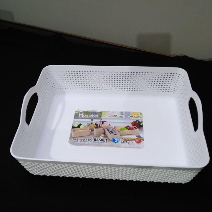 Fancy Fruit Basket  with Handle - OZIBA ZIBA Iran  Size 26x19x7