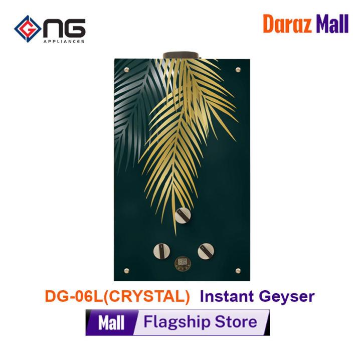 Nasgas Instant Water Heater DG-6L - Crystal Series 6 Litre Natural Gas Geyser Auto cut-off protection device