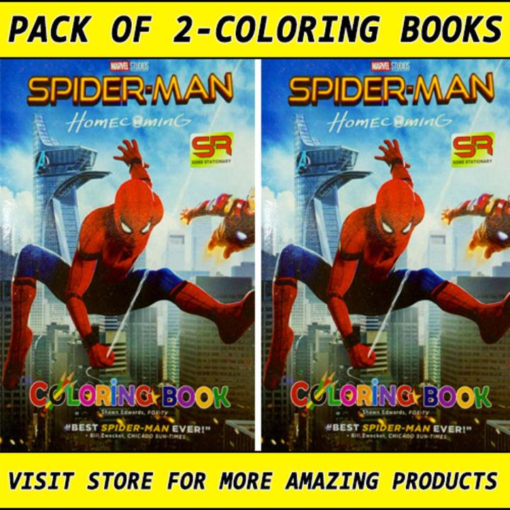 Spiderman - Coloring Books for Kids Pictures Coloring Books For Kids Best Color Activity Book – Pack of 2