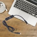 Power Cable Fast Transmission Compatible with   Male to Male Power Cord with Switch for LED/CCTV/ Car/ Monitors etc T21B 100CM. 