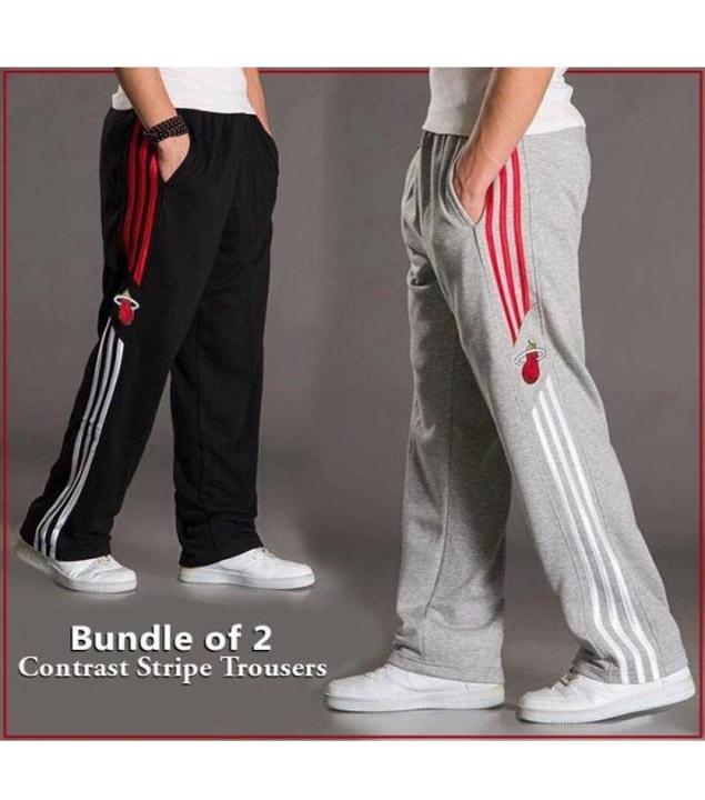 A&G-Bundle Of 2 Contrast Strips Trouser