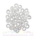 S-Clips For Loom Rubber Band (500 Pcs). 