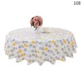 PVC Waterproof Flower Lace Round Tablecloth Kitchen Dining Table Cover Decor. 