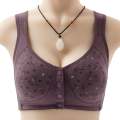 Front Open Wide Strap Non Padded Non Wired Maternity Nursing Bra Plus Size. 