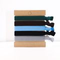 Knotted Mens Hair Ties For Men 5 pcs Wide Black No damage Crease Breakage Men with Long Hair For Buns Curly Thick Elastic Hair. 