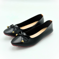 Ultra-Light Pretty Red, Yellow, and Black Ladies' Pumps with Ultra-Soft Cushioning Like Feathers, Minimalist Ribbon Knot Design – Essential for Everyday Use, University/College, Office, and Casual Wear. 