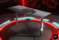 Professional 4ft Gaming Table - Computer Table ( Top is Printed Panaflex ) - RGB Lights Installed - Headphones Holder and Wire Management Hooks - Gaming / Study Table - High Quality - 1 Month Return Warranty. 